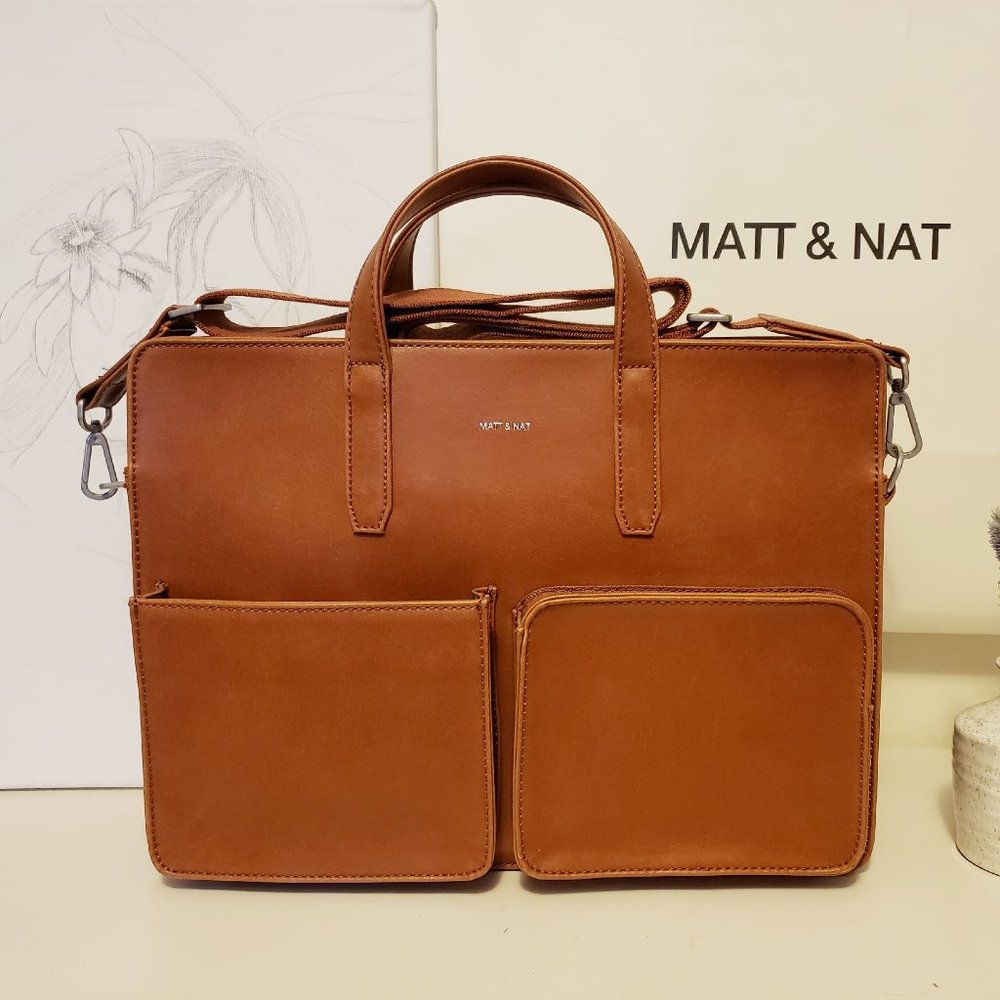 MATT & NAT briefcase cross body laptop bag